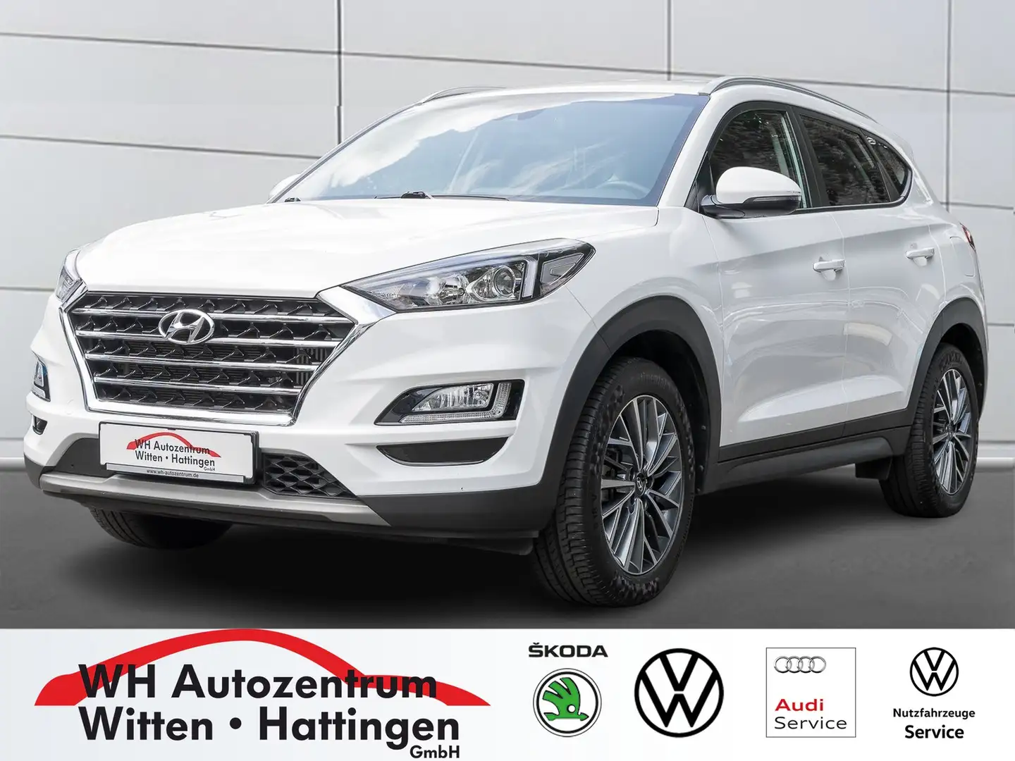 Hyundai TUCSON 1.6 DCT Advantage 2WD NAVI REARVIEW SITZHZG GRA... Blanc - 1