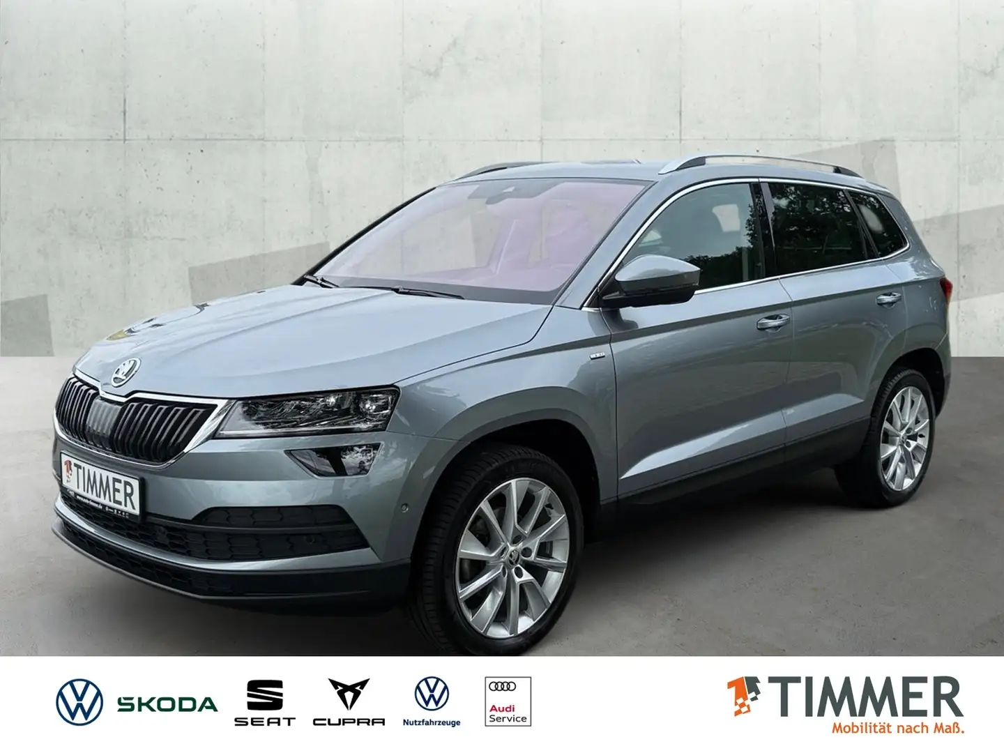 Skoda Karoq 1.5 TSI DSG CLEVER *AHK *CANTON *LED *TRAVEL *ACC Grau - 1