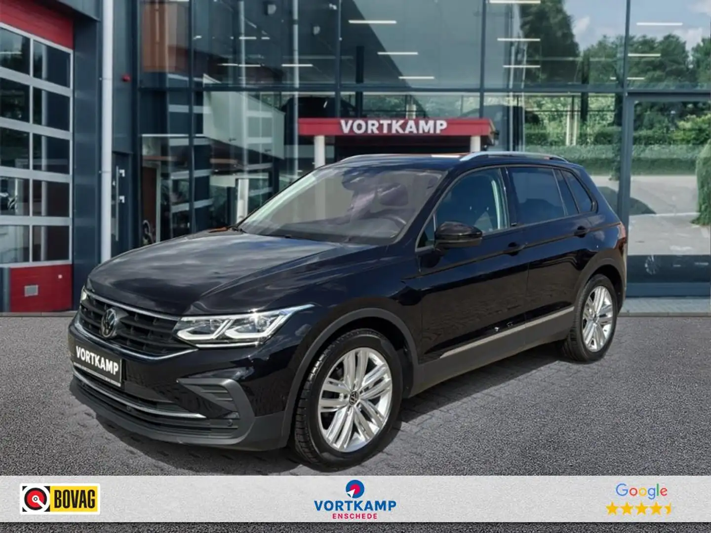 Volkswagen Tiguan 1.5 TSI DSG LIFE TREKHAAK/CAMERA/NAVI/CARPLAY/ACC/ Zwart - 1