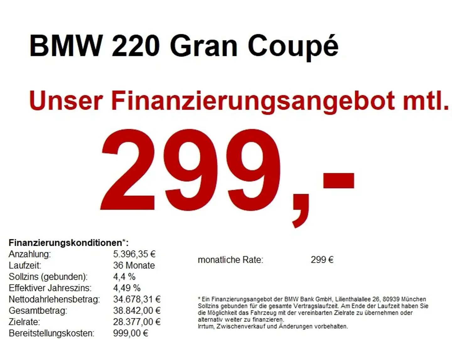 BMW 220 Gran Coupé *M-Sportpaket* *Head-Up Display* Zwart - 1