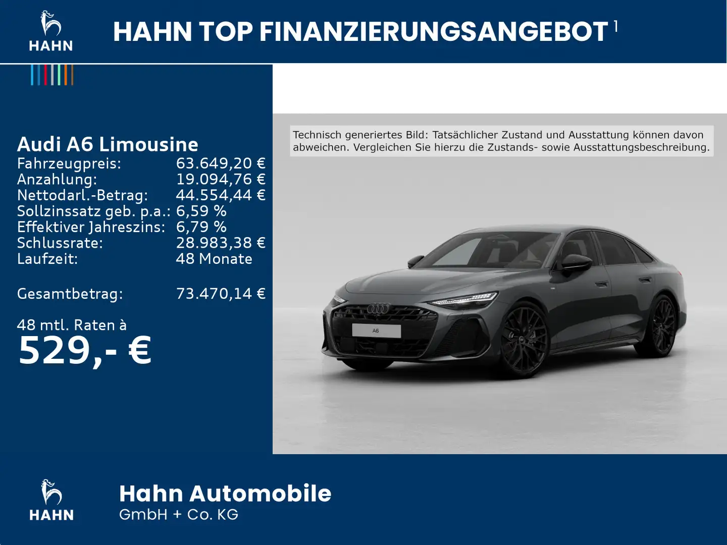 Audi A6 TDI quattro 150 kW S tonic , tech + Grau - 2