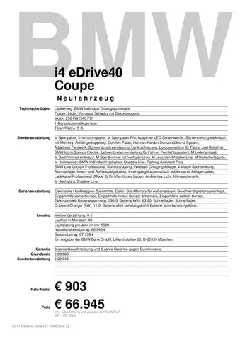 BMW I4 view 3