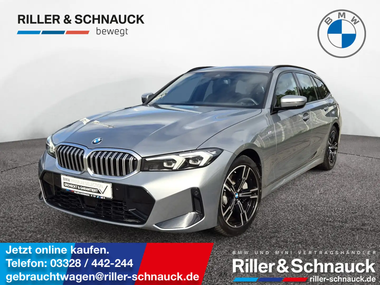 BMW 330 i Touring xDrive M Sport ACC+KAM+LED+SHZG Grau - 1