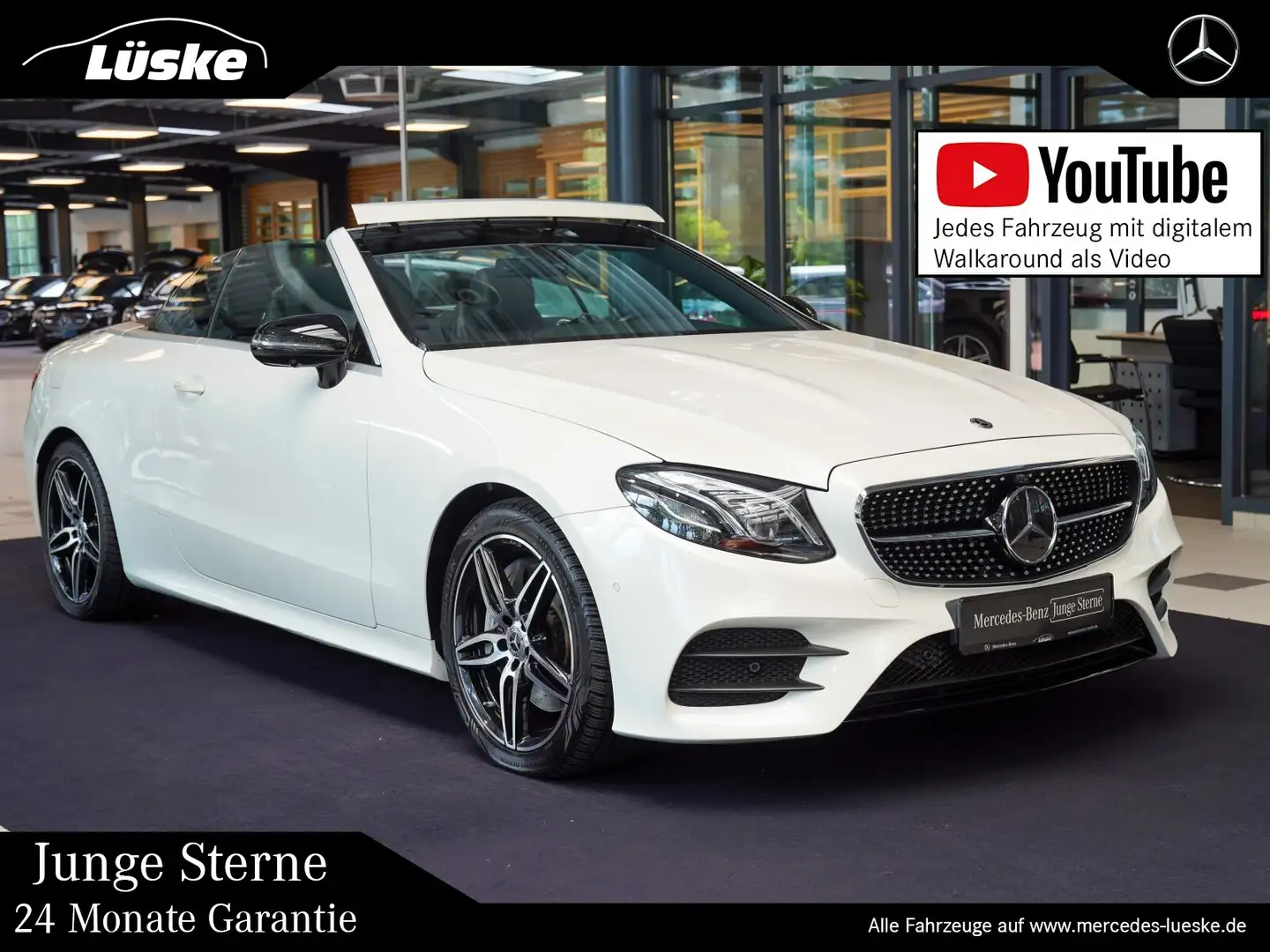 Mercedes-Benz E 350 E 350 d Cabrio AMG Line AIR BODY rotes Dach Memo Wit - 1