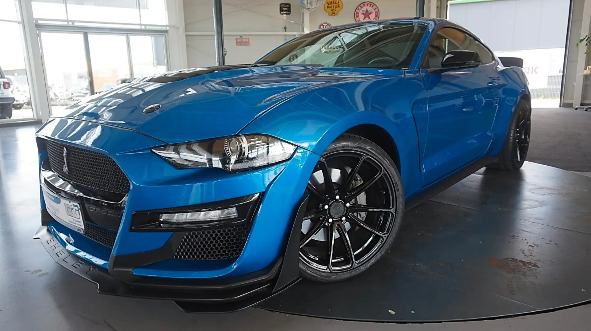 Ford Mustang 5.0  V8* Leder*Navi*Tempo*Automatik* Blau - 1