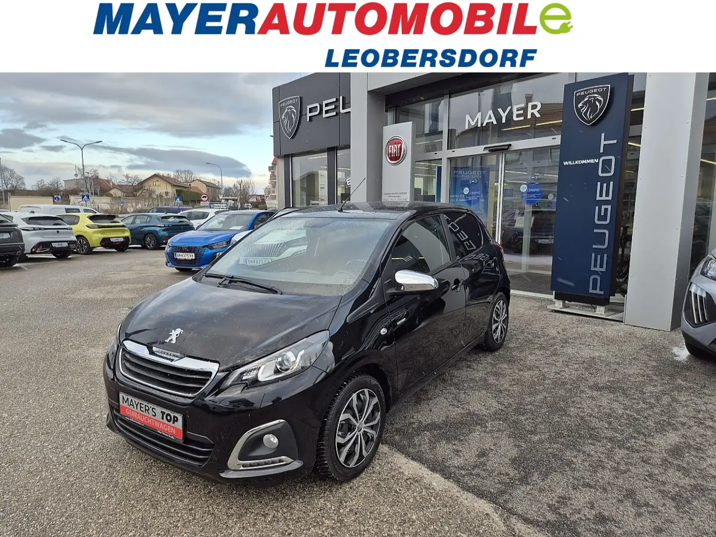 Peugeot 108 1,0 VTi 72 Style Schwarz - 1