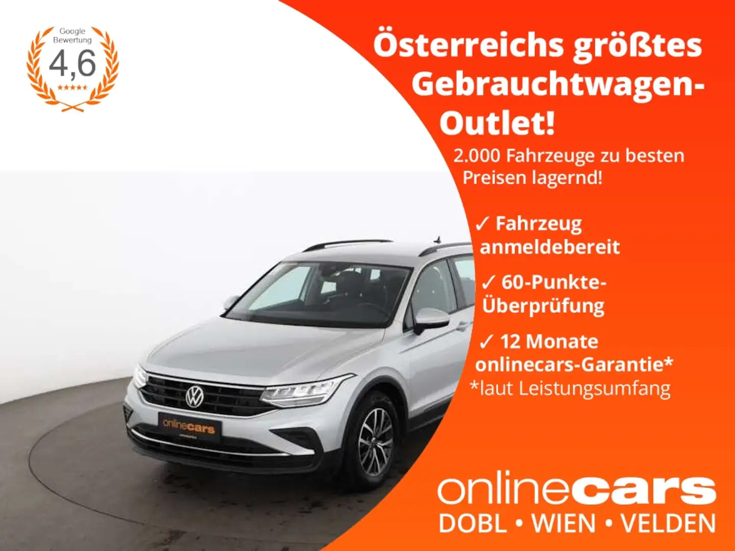 Volkswagen Tiguan 2.0 TDI Life LED RADAR NAVI SITZHZG ASSIST Plateado - 1
