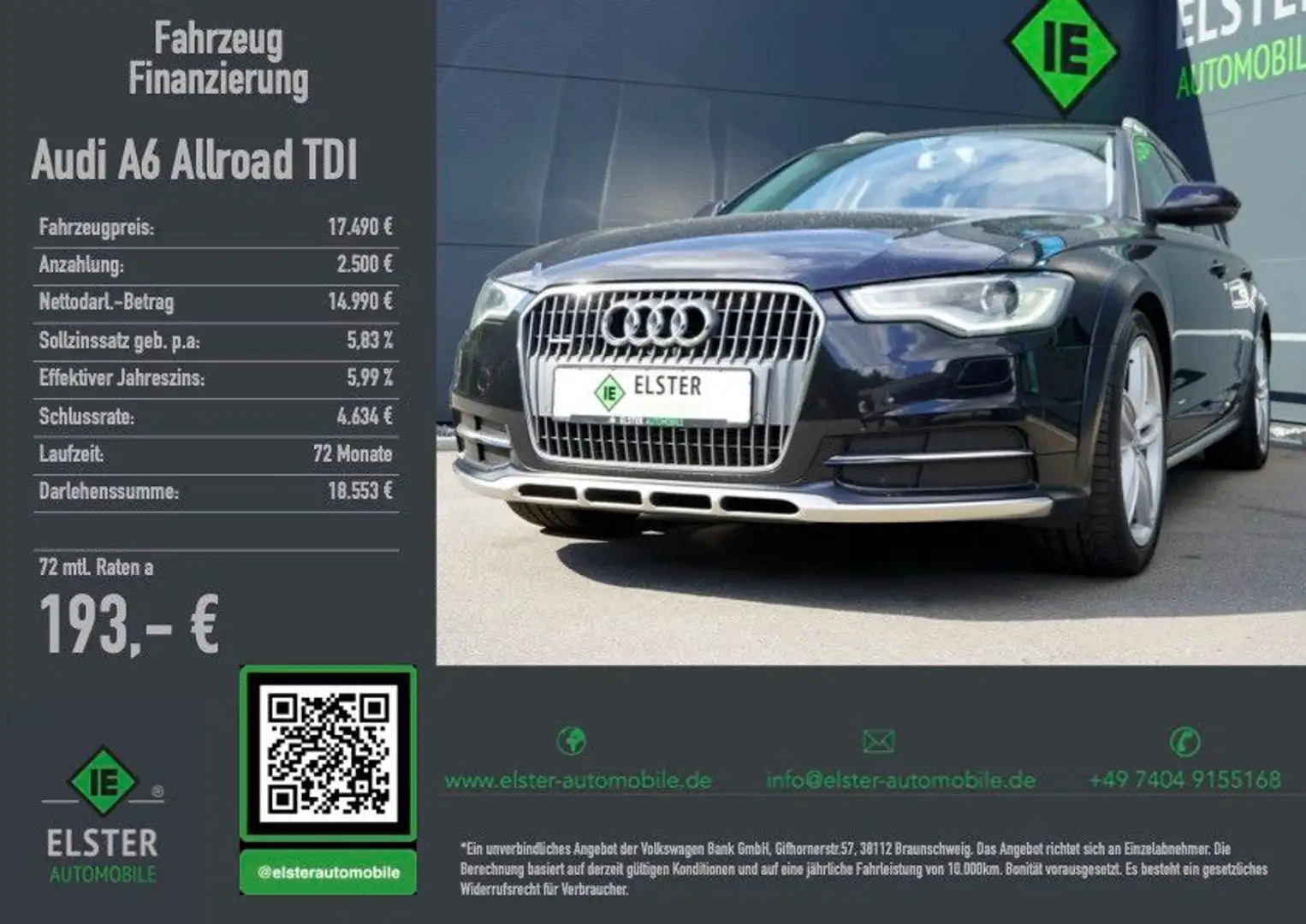 Audi A6 Allroad quattro 3.0 TDI,AHK2,5t,Standh,Xenon, Schwarz - 1