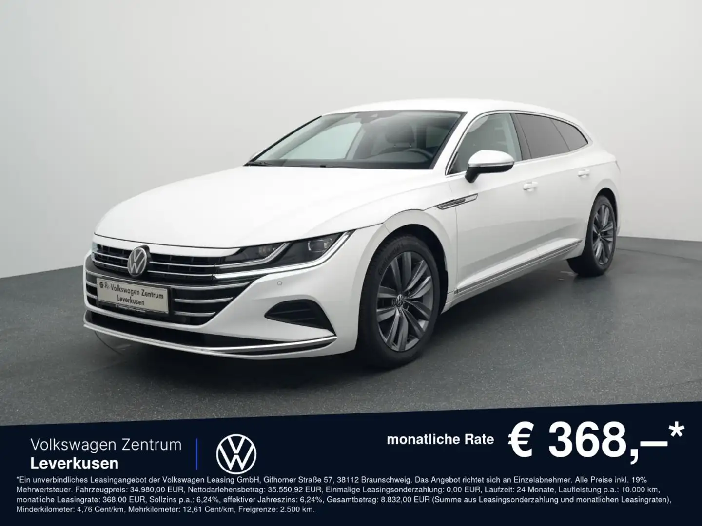 Volkswagen Arteon Elegance ab mtl. 368€¹ DSG NAVI AHK ACC **MEHRFACH Weiß - 1