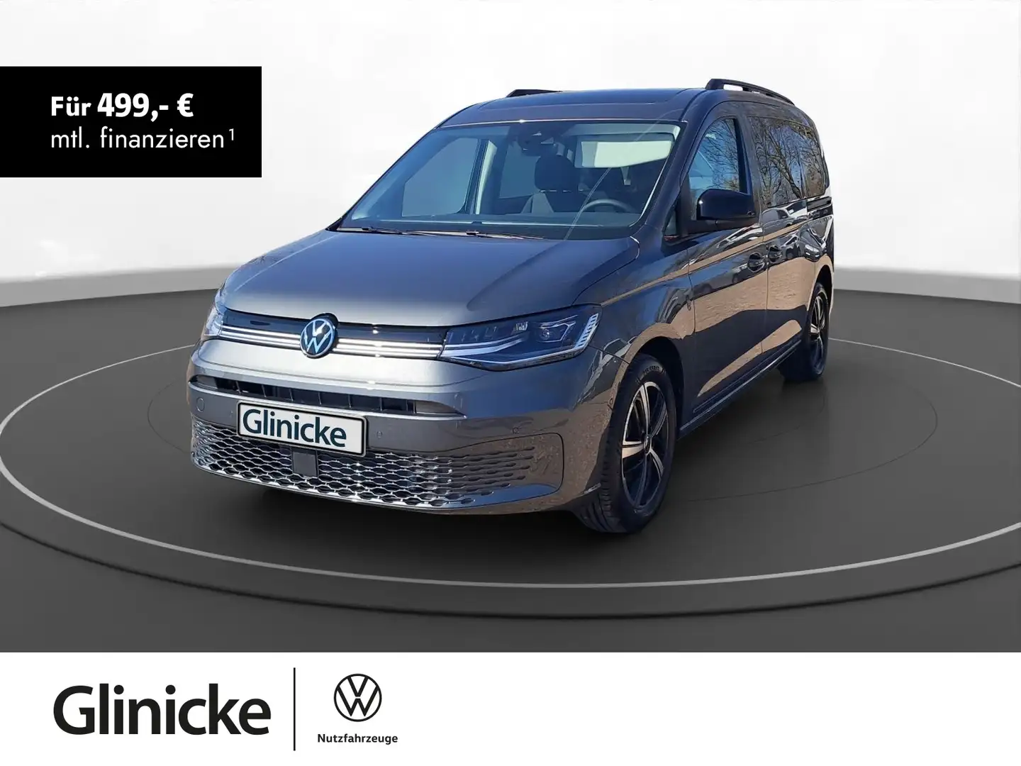 Volkswagen Caddy Life Maxi 5-Sitzer AHK LED NAVI Grau - 1