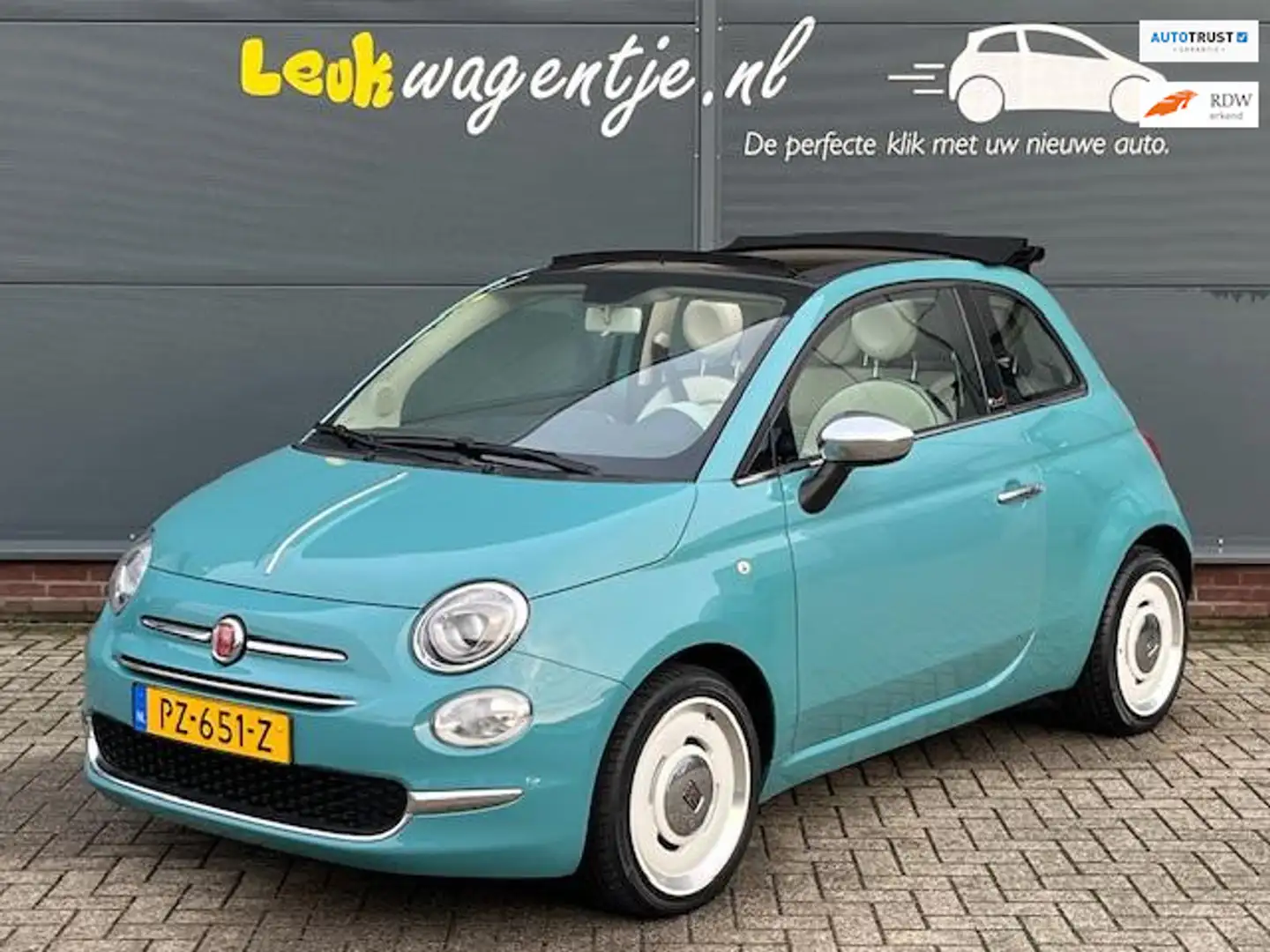 Fiat 500C 0.9 TwinAir Turbo Anniversario Cabrio *carplay Verde - 1