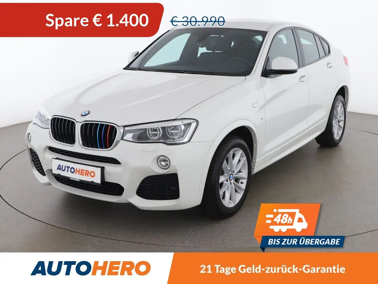 BMW X4 xDrive 20d M-Sport Aut. *LED*AHK*CAM*NAVI* Fehér - 1