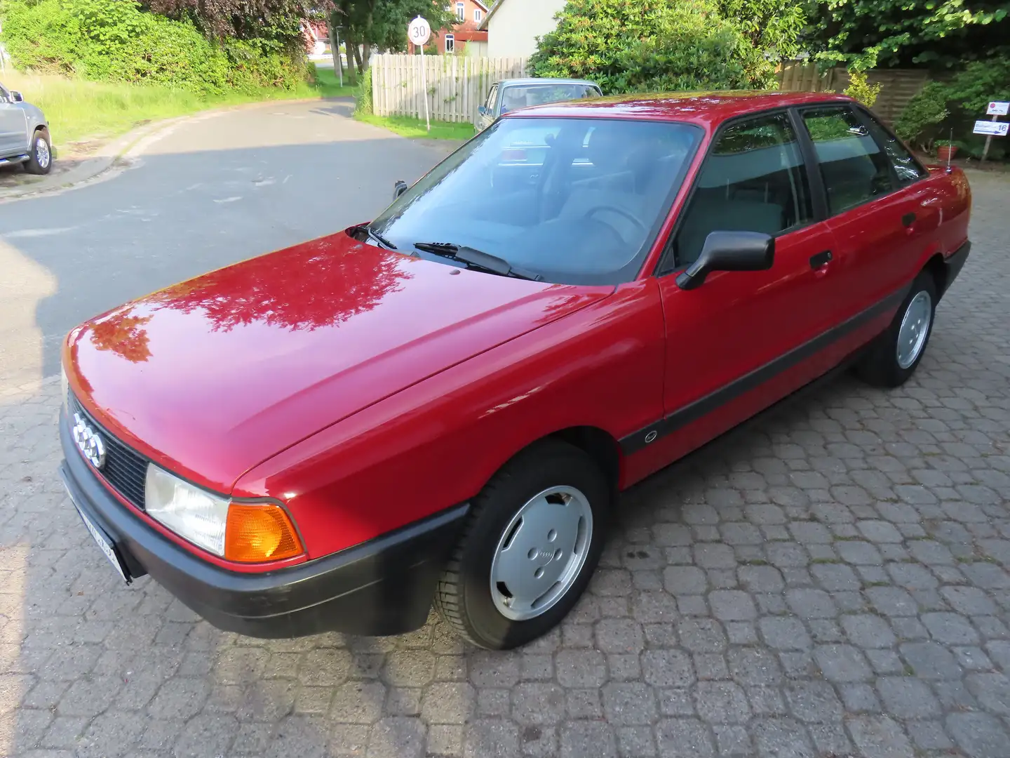 Audi 80 1.8 S B3 *H-Kennzeichen*HU auf Wunsch neu*Alu* Red - 2