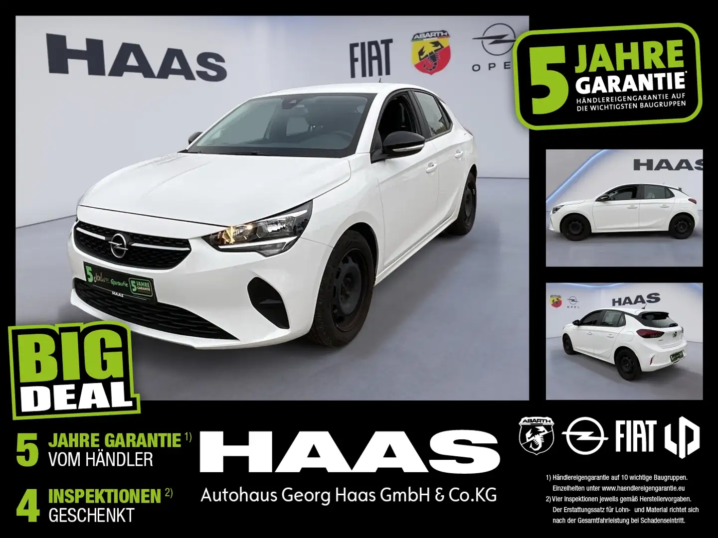 Opel Corsa F 1.2 Turbo Kamera, Sitzheizung, Carplay Weiß - 1