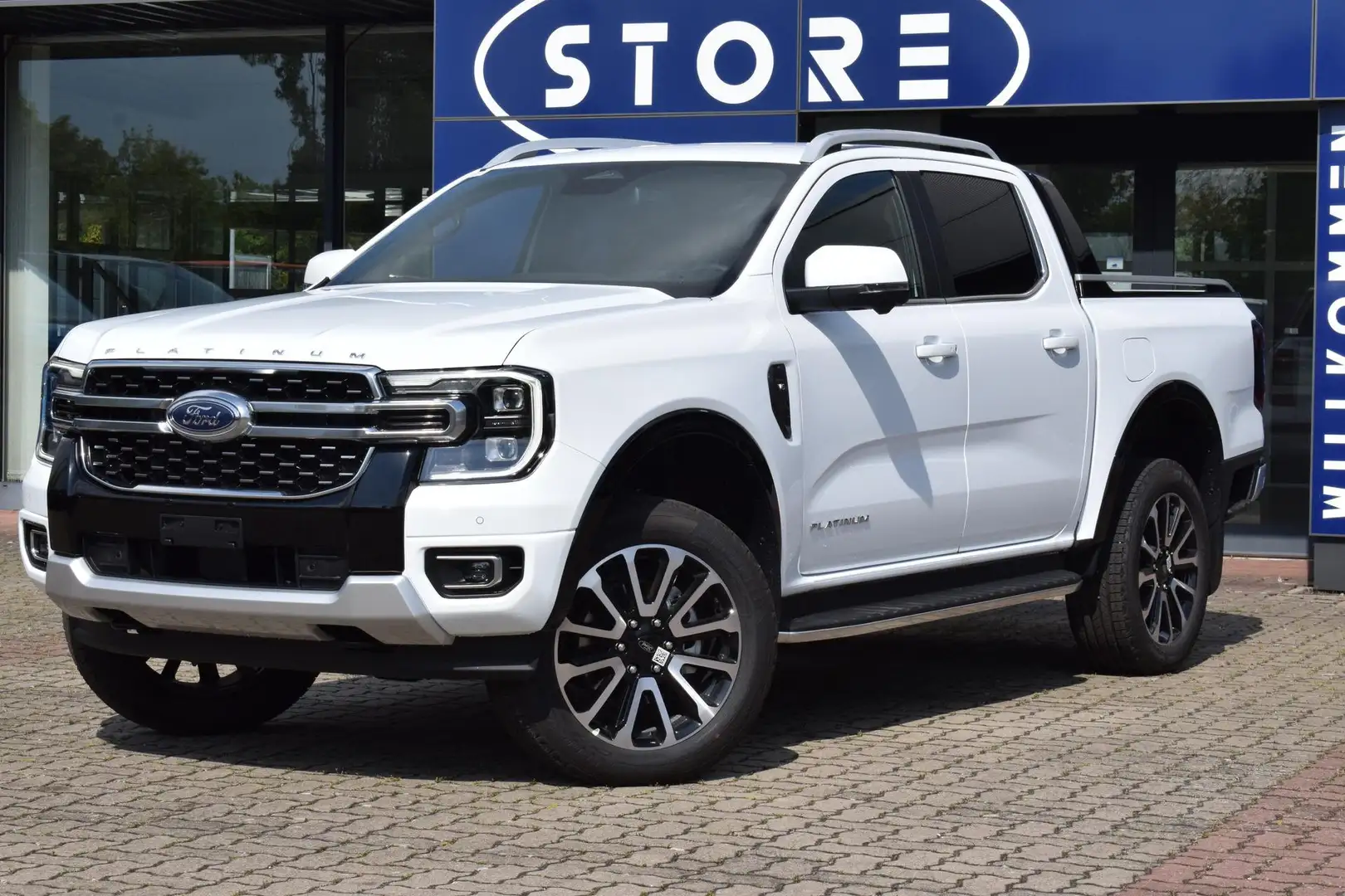 Ford Ranger Platinum 3.0d V6 LED ACC NAVI TWA ROLLO Bianco - 2