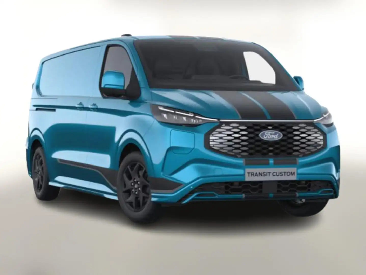 Ford E-Transit Custom Sport 71kWh 340L2 LED SHZ 3-S 160 kW (21... Blau - 1