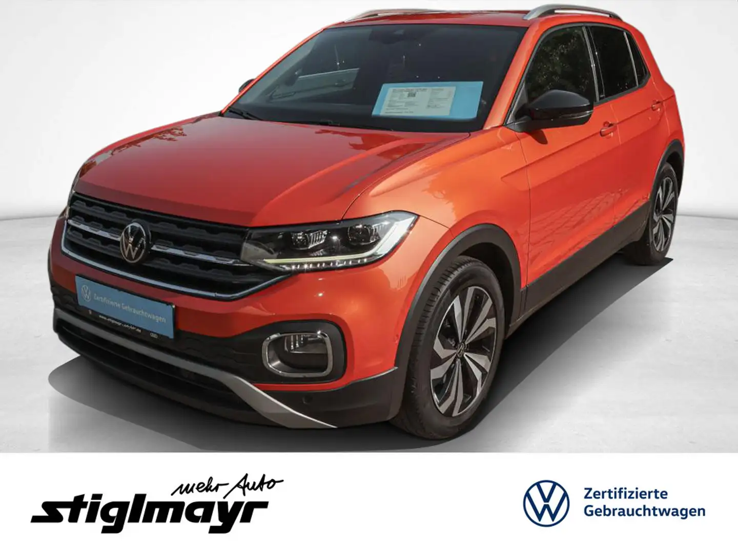Volkswagen T-Cross UNITED 1.5 TSI DSG ACC+AHK+KAM+LED+NAVI Oranje - 1