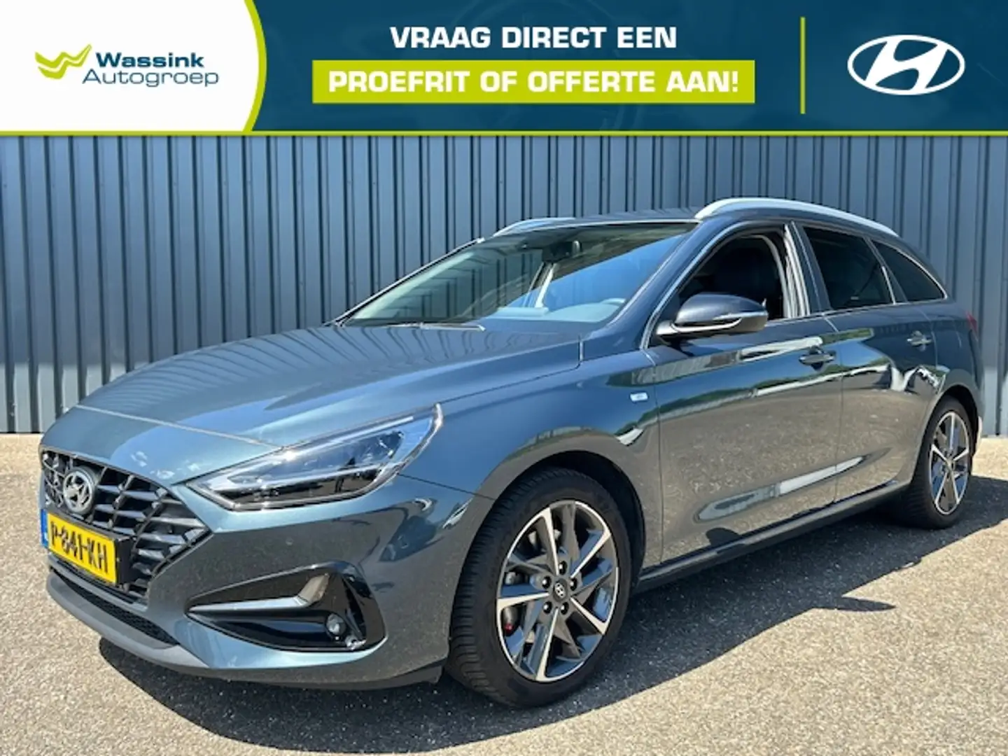Hyundai i30 Wagon 1.5 T-GDI 48V 160pk Premium I Trekhaak Blauw - 1