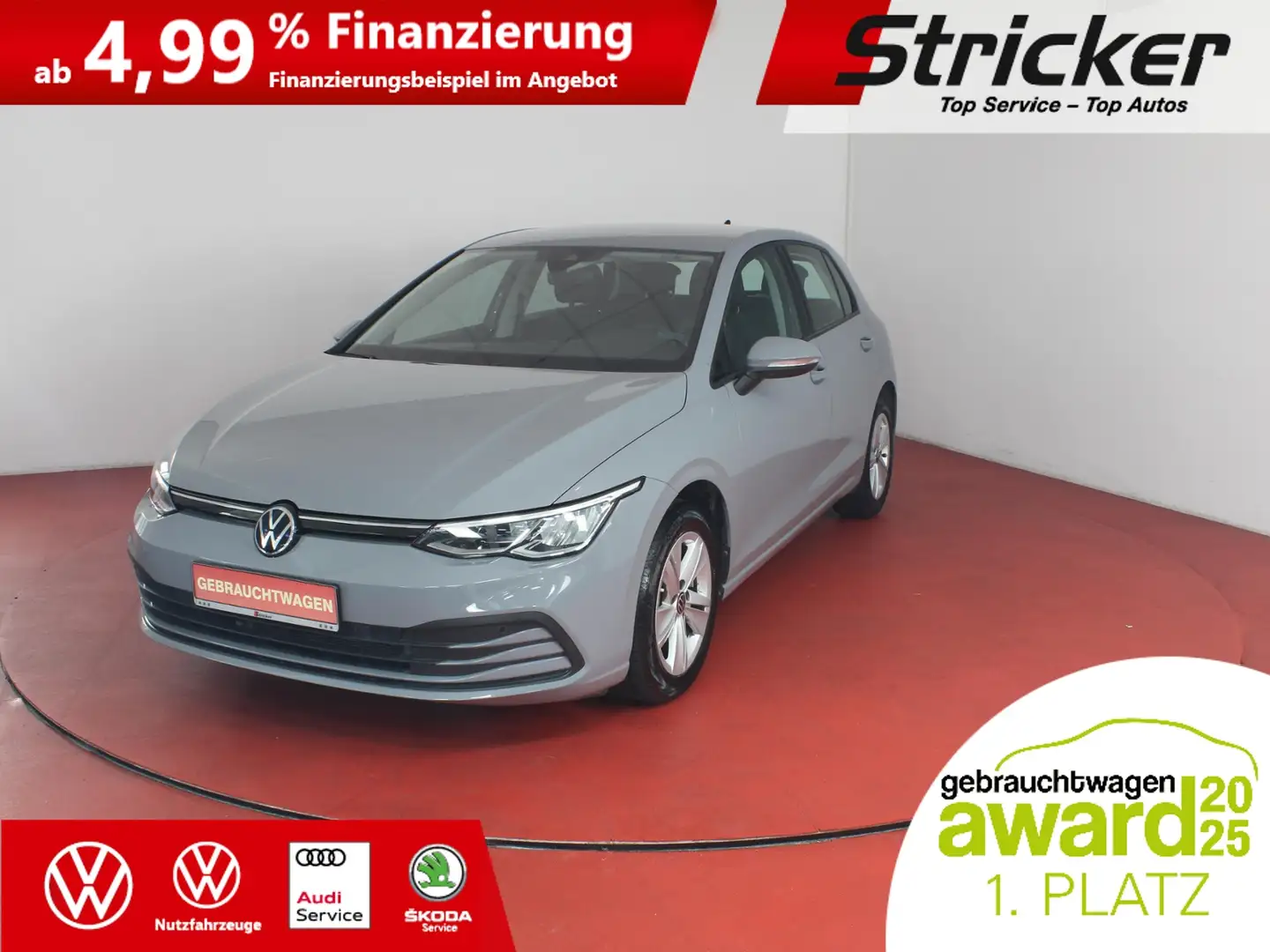 Volkswagen Golf Life 2.0TDI 213,-ohne Anzahlung Navi ACC Kamera Grau - 1