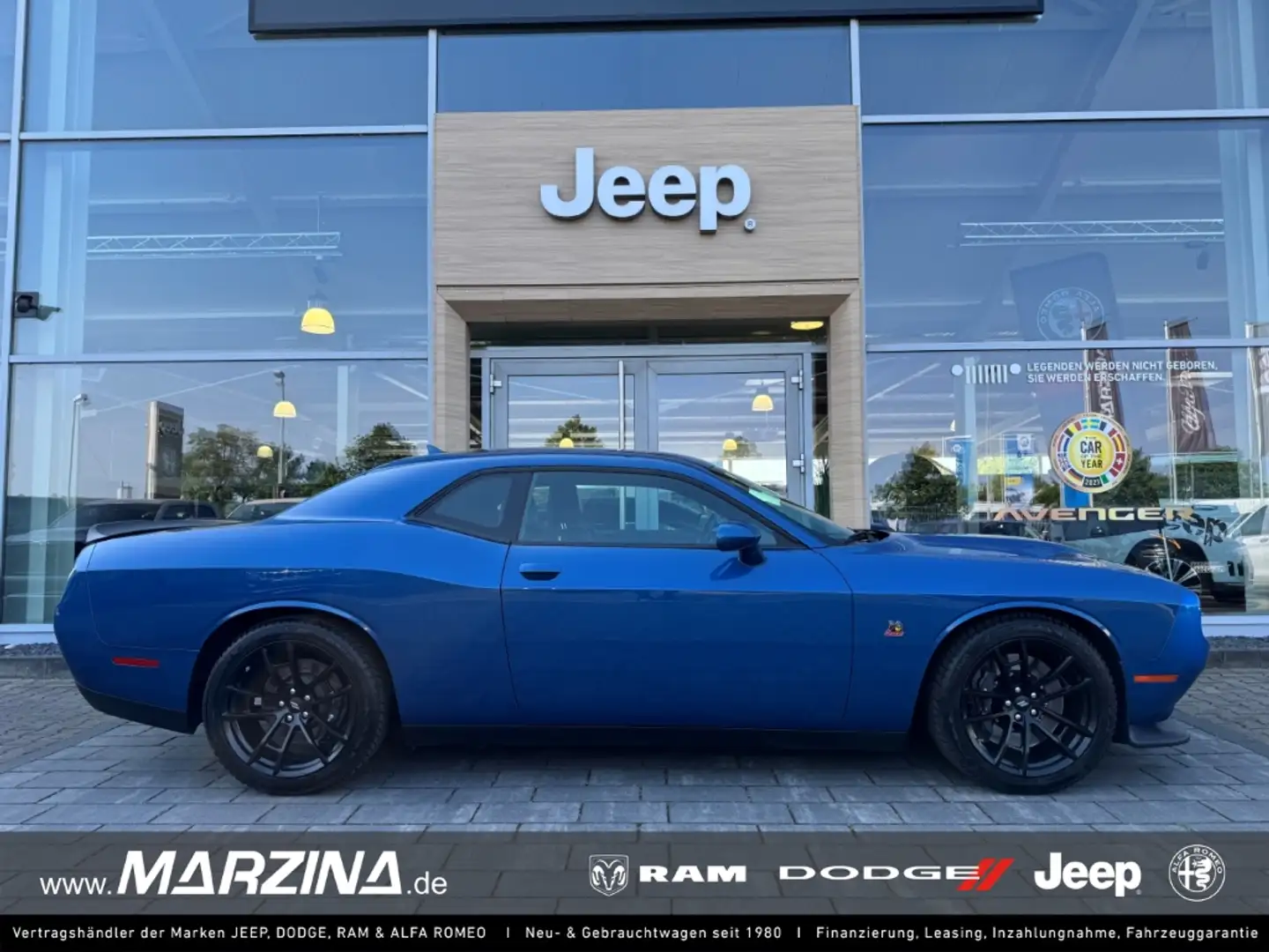 Dodge Challenger Navi Soundsystem Bi-Xenon Apple CarPlay Android Au Blauw - 1