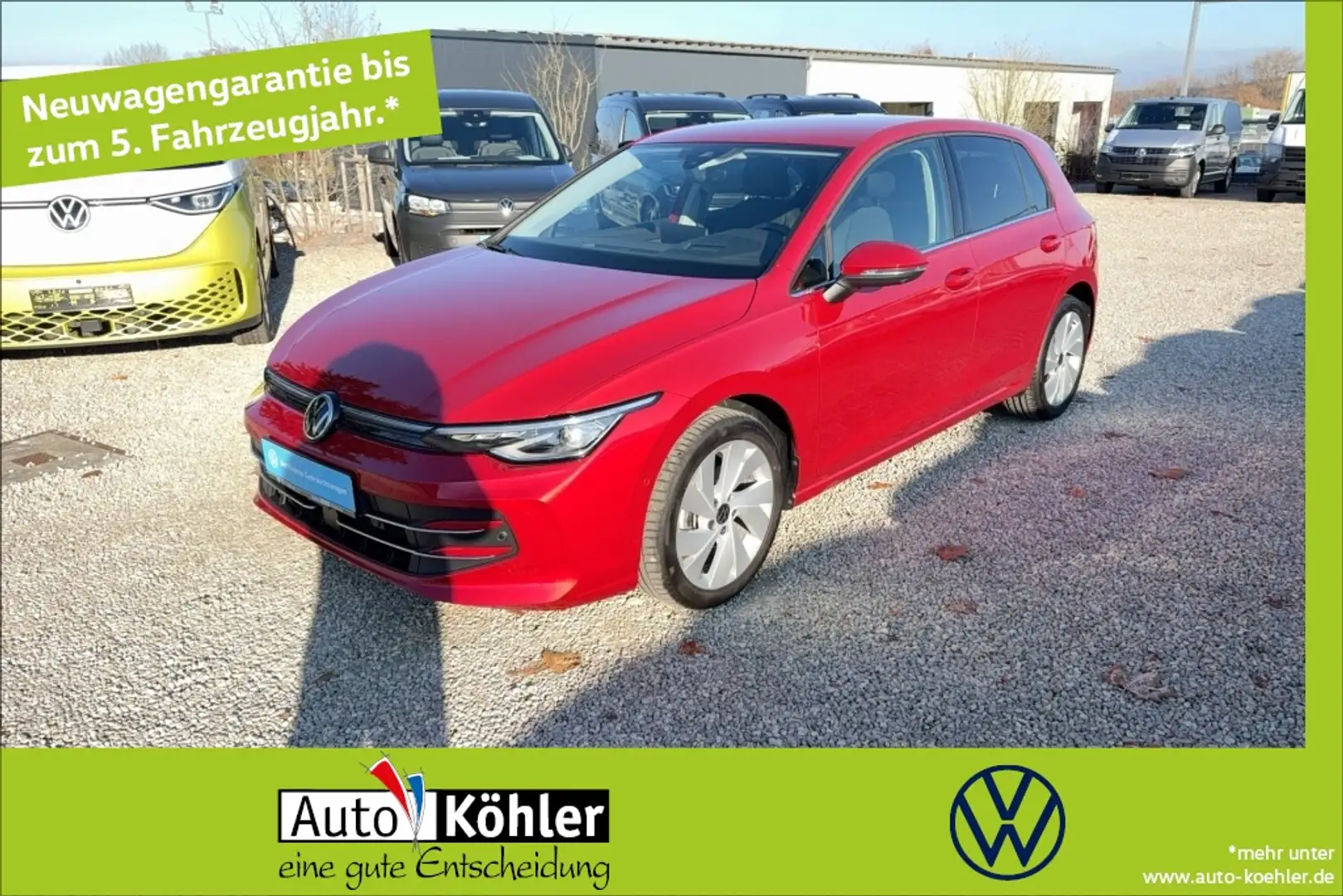 Volkswagen Golf Style TDi DSG Matrix/CarPlay/ACC/AHK/LED Rot - 1
