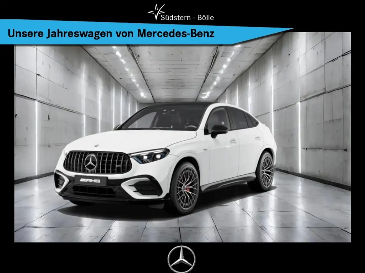 Mercedes-Benz GLC 43 AMG 4M Coupe +DISTRO+MEMORY+NAVI+SHZ+MBUX Blanc - 1