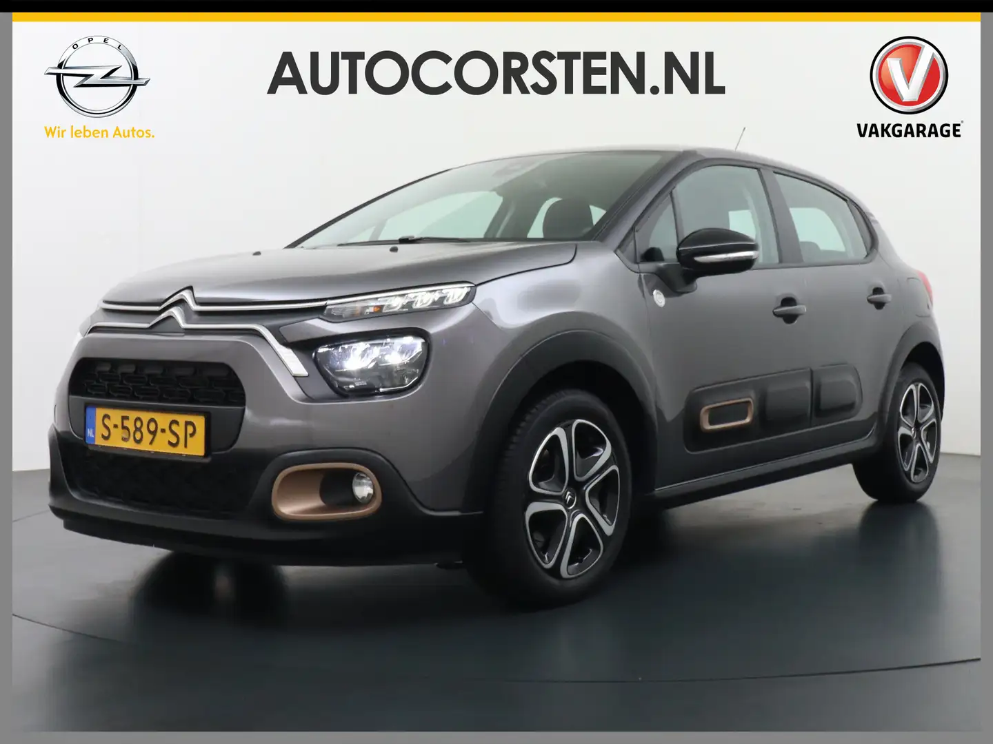 Citroen C3 1.2I Navi Ecc Apple Carplay Android Auto Cruise Co Grau - 1