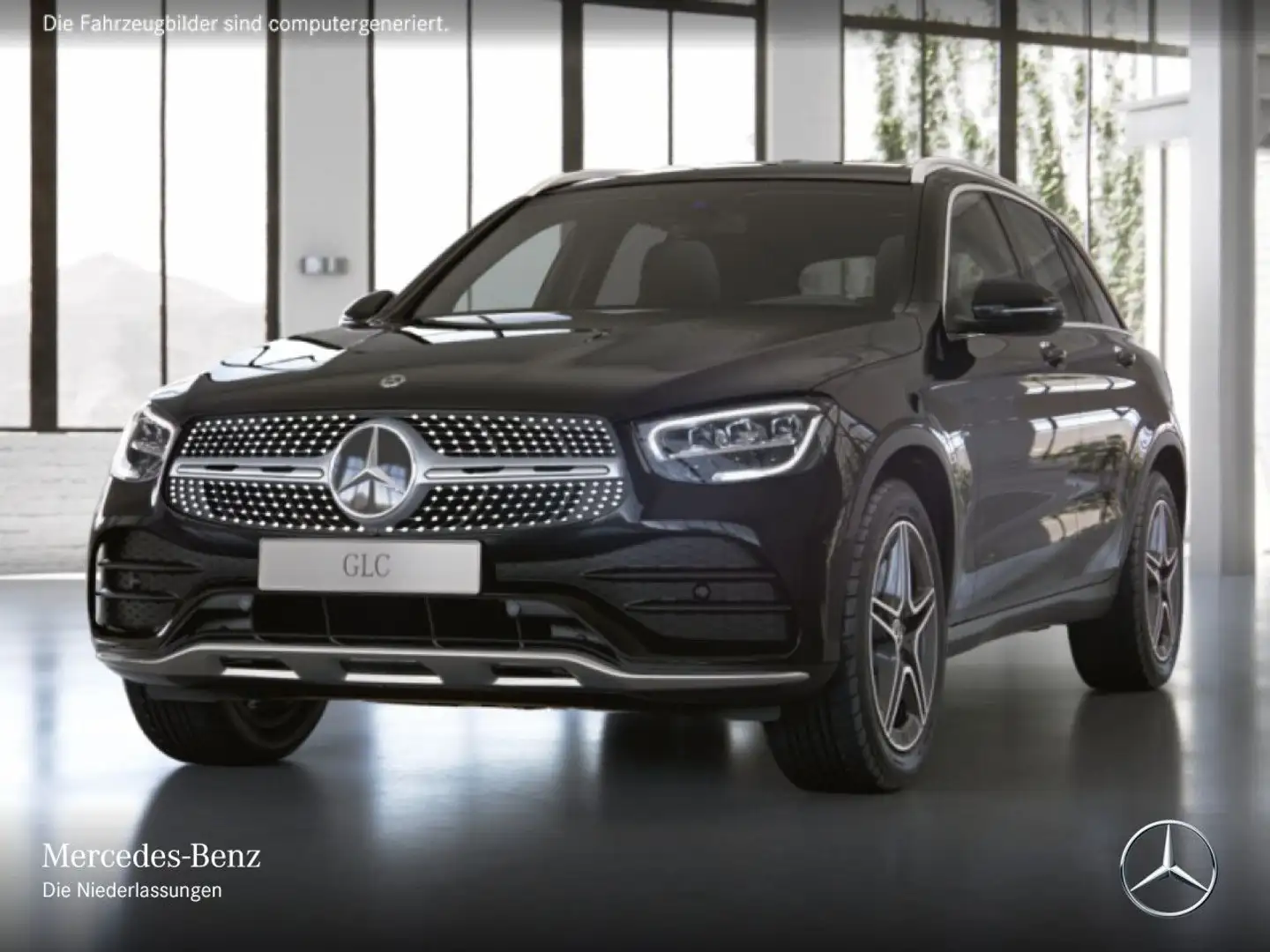 Mercedes-Benz GLC 300 e 4M AMG+LED+BURMESTER+KAMERA+SITZKLIMA+9G Schwarz - 2