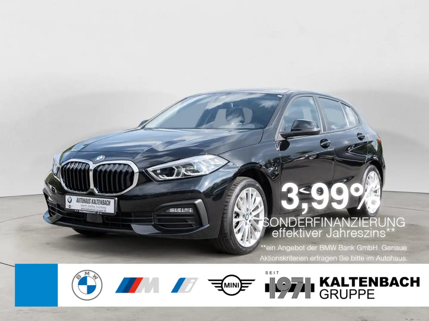 BMW 118 i Advantage AHK HUD ACC LED NAVI KAMERA Schwarz - 1