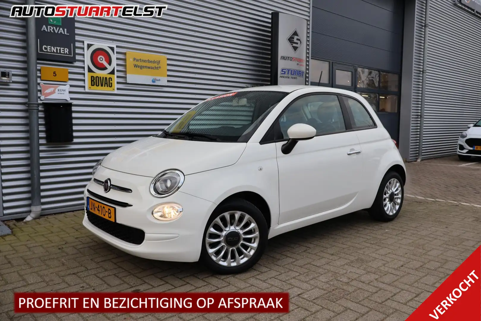 Fiat 500 Turbo Popstar Sportief | Airco | Multi Media |  LM Alb - 1