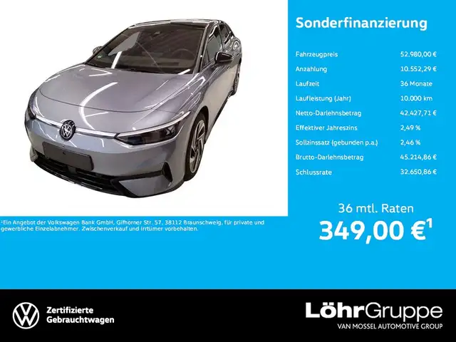 Volkswagen ID.7 Pro S Wärmepumpe, AHK, Area View