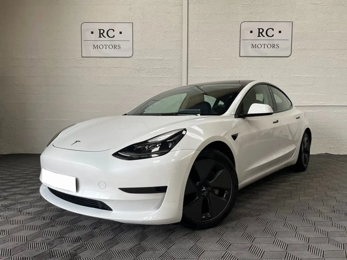 Tesla Model 3 SR+ 60 kWh Standard *PANO *Cam *ACC *1°Main Blanc - 1