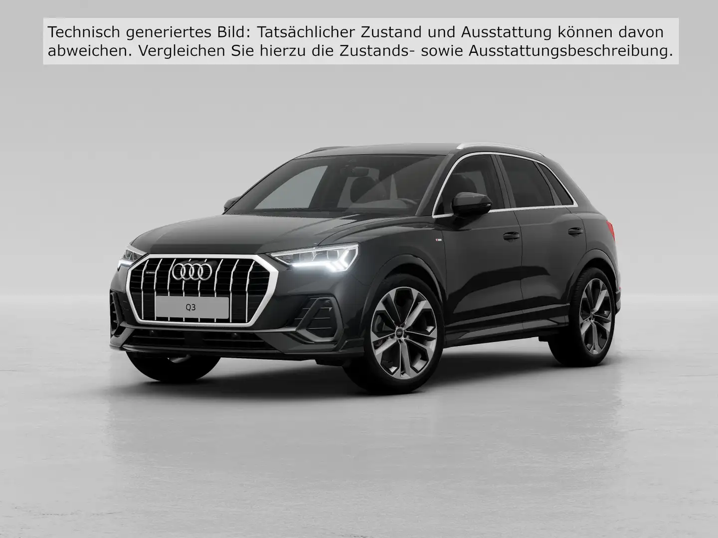 Audi Q3 40 TFSI 2x S line quat. Navi Stdhzg AHK Sound Schwarz - 2