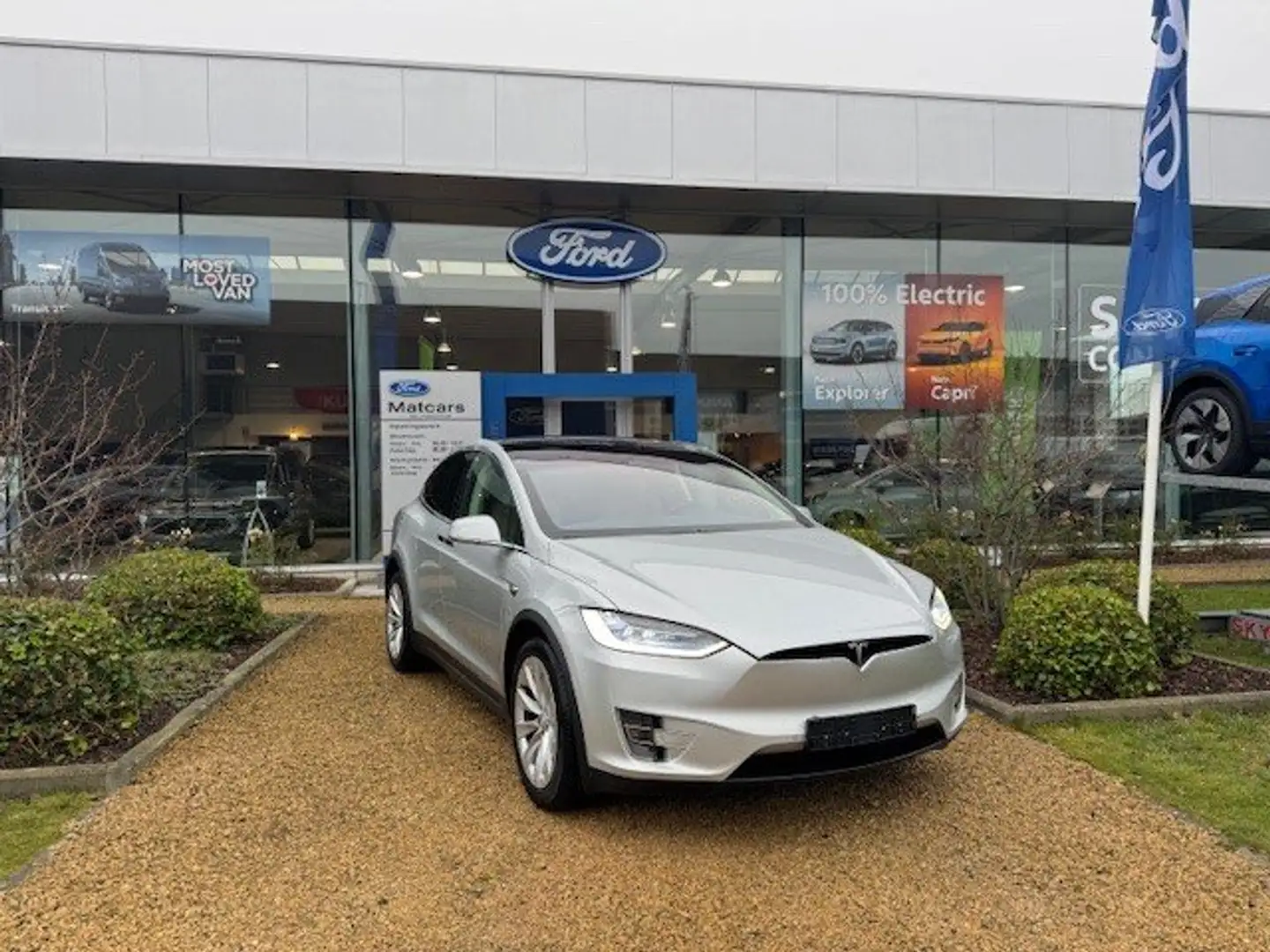 Tesla Model X 90 kWh Dual Motor Argent - 1