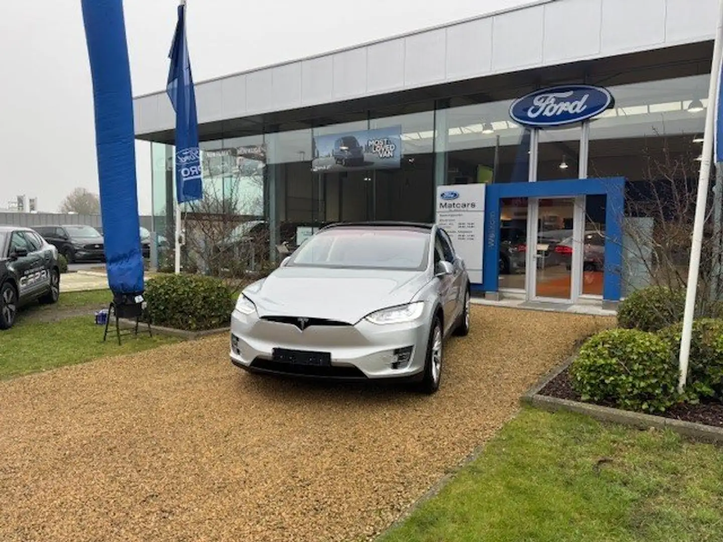 Tesla Model X 90 kWh Dual Motor Argent - 2