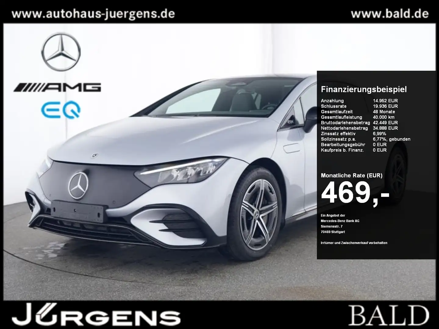 Mercedes-Benz EQE 300 AMG-Sport/LED/Kamera/Pano/HUD/Night/19" Argintiu - 1
