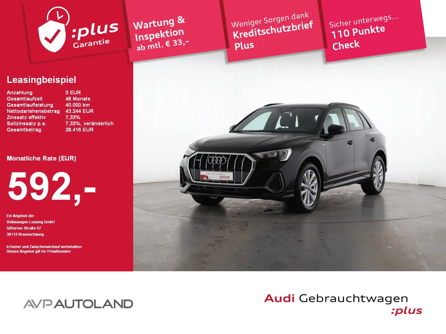 Audi Q3 35 TDI quattro S tronic S line | MMI NAVI Noir - 1