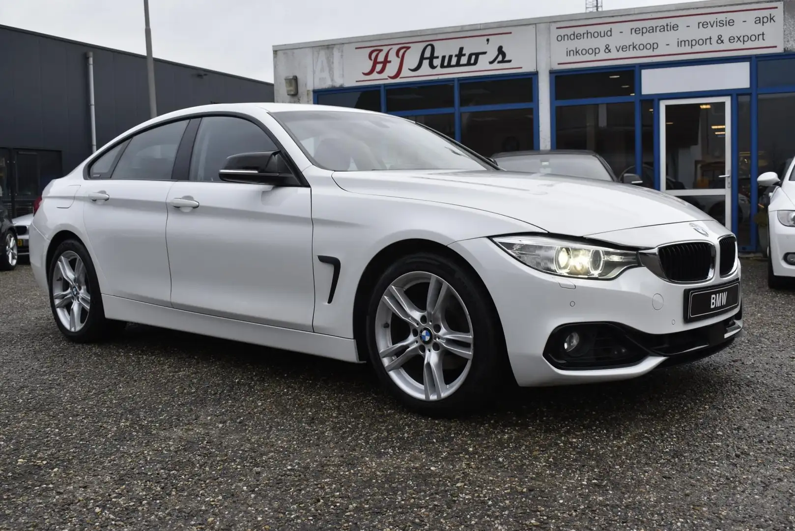 BMW 420 4-serie Gran Coupé 420i alpinweiss 3 Wit - 1
