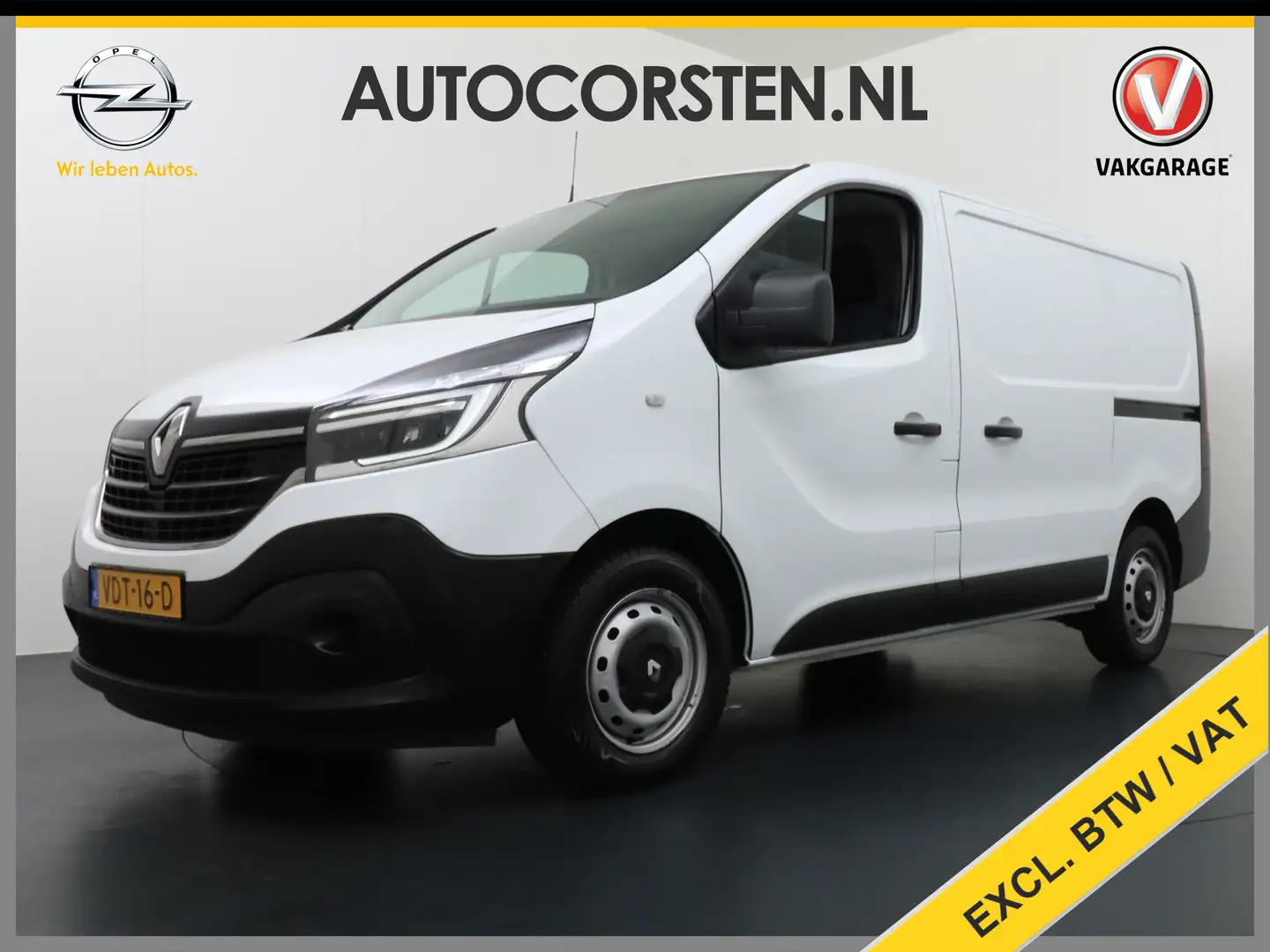 Renault Trafic 2.0DCI 120PK 3-Pers. Trekhaak 2X Schuifdeur Airco Wit - 1