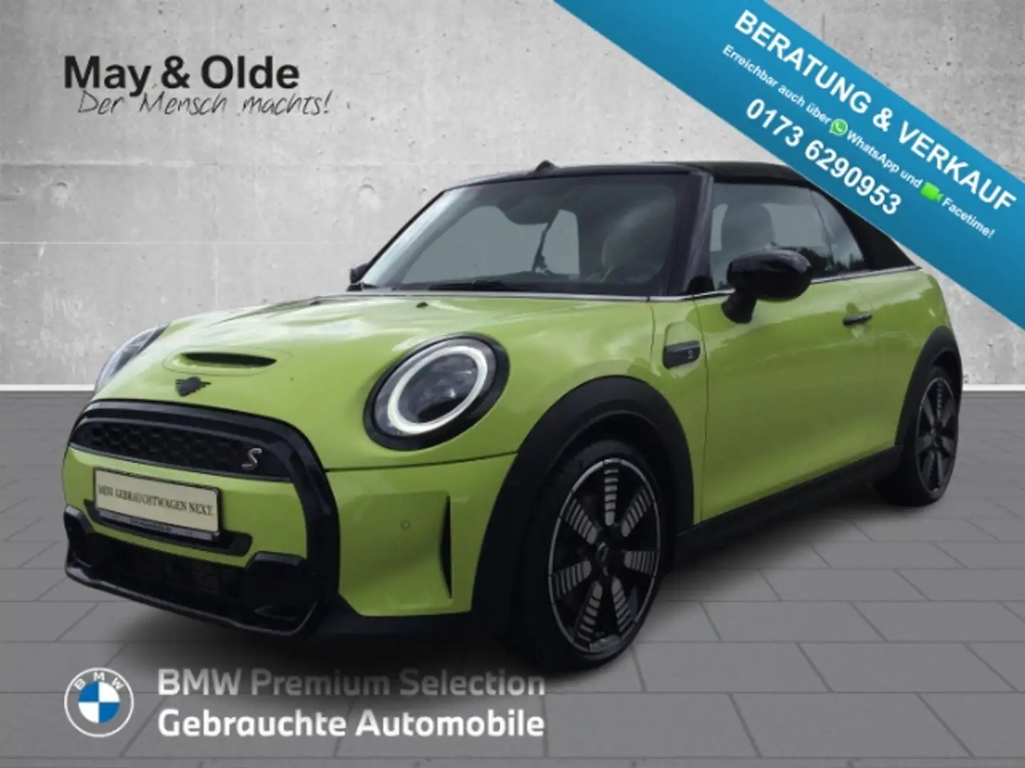 MINI Cooper S Cabrio Navi LED Dig.Cockpit HarmanKardon 2-Zonen-Klimaaut Amarillo - 1
