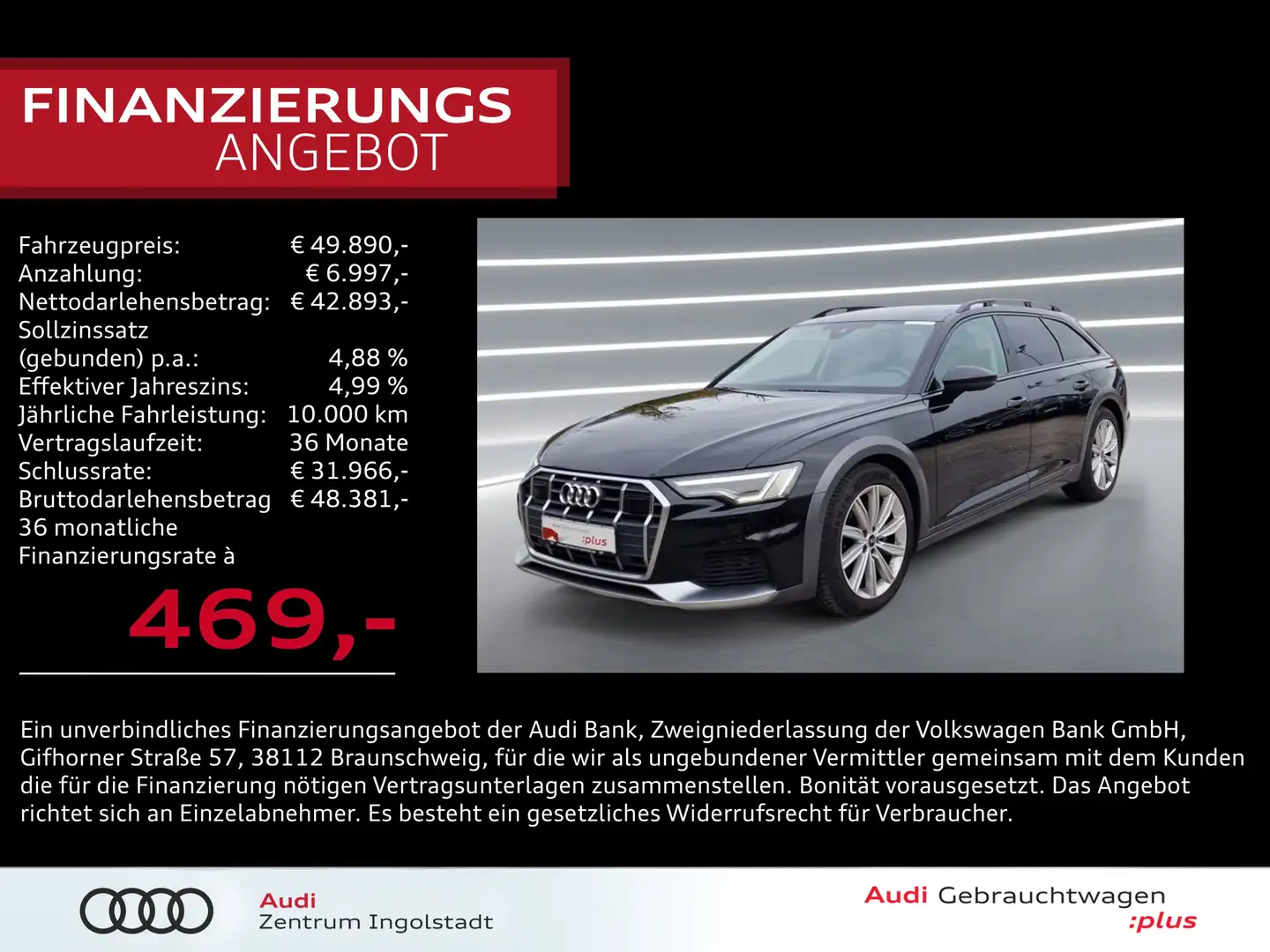 Audi A6 allroad 40 TDI qu MATRIX Pano AHK ACC Kamera Noir - 1