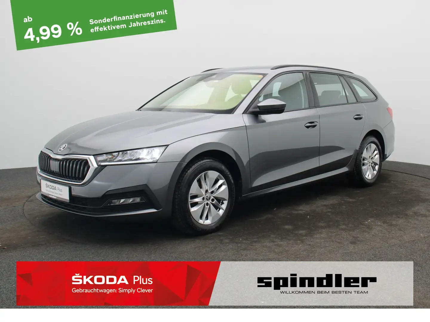 Skoda Octavia Ambition 2.0 TDI / Navi, SmartLink, LED Grijs - 1