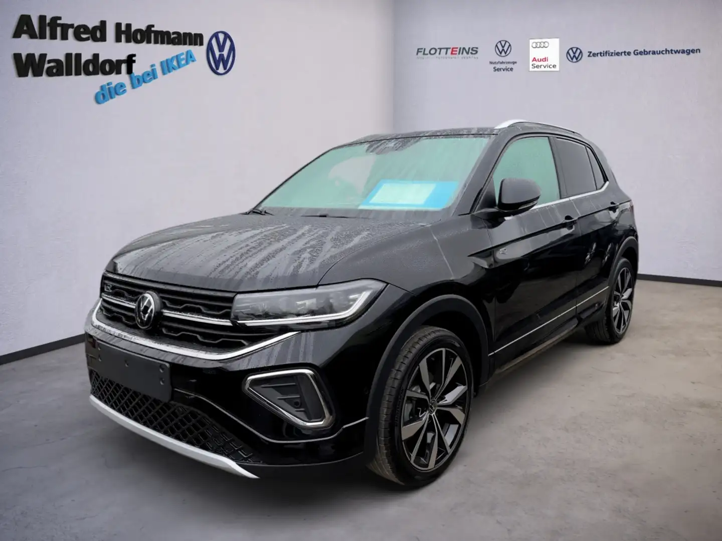 Volkswagen T-Cross 1.5 TSI R-Line DSG AHK NAVI LED KLIMA LM Noir - 2
