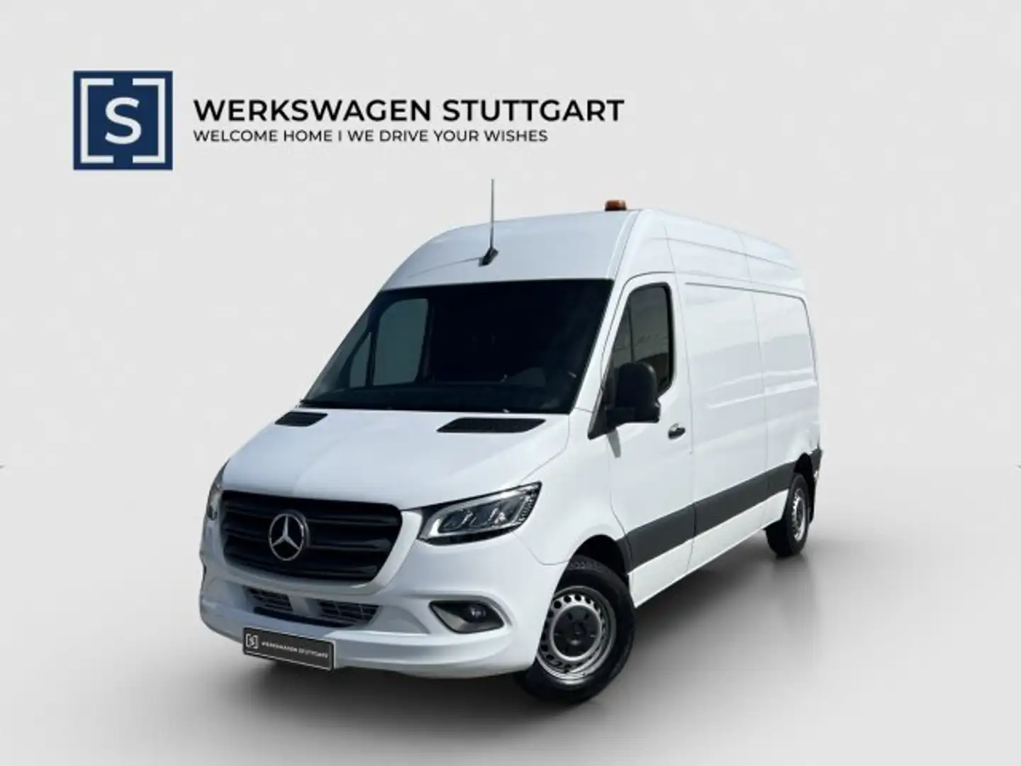 Mercedes-Benz Sprinter 314 CDI L2H2 AHK LED NAVI RFK STANDHZ Wit - 1