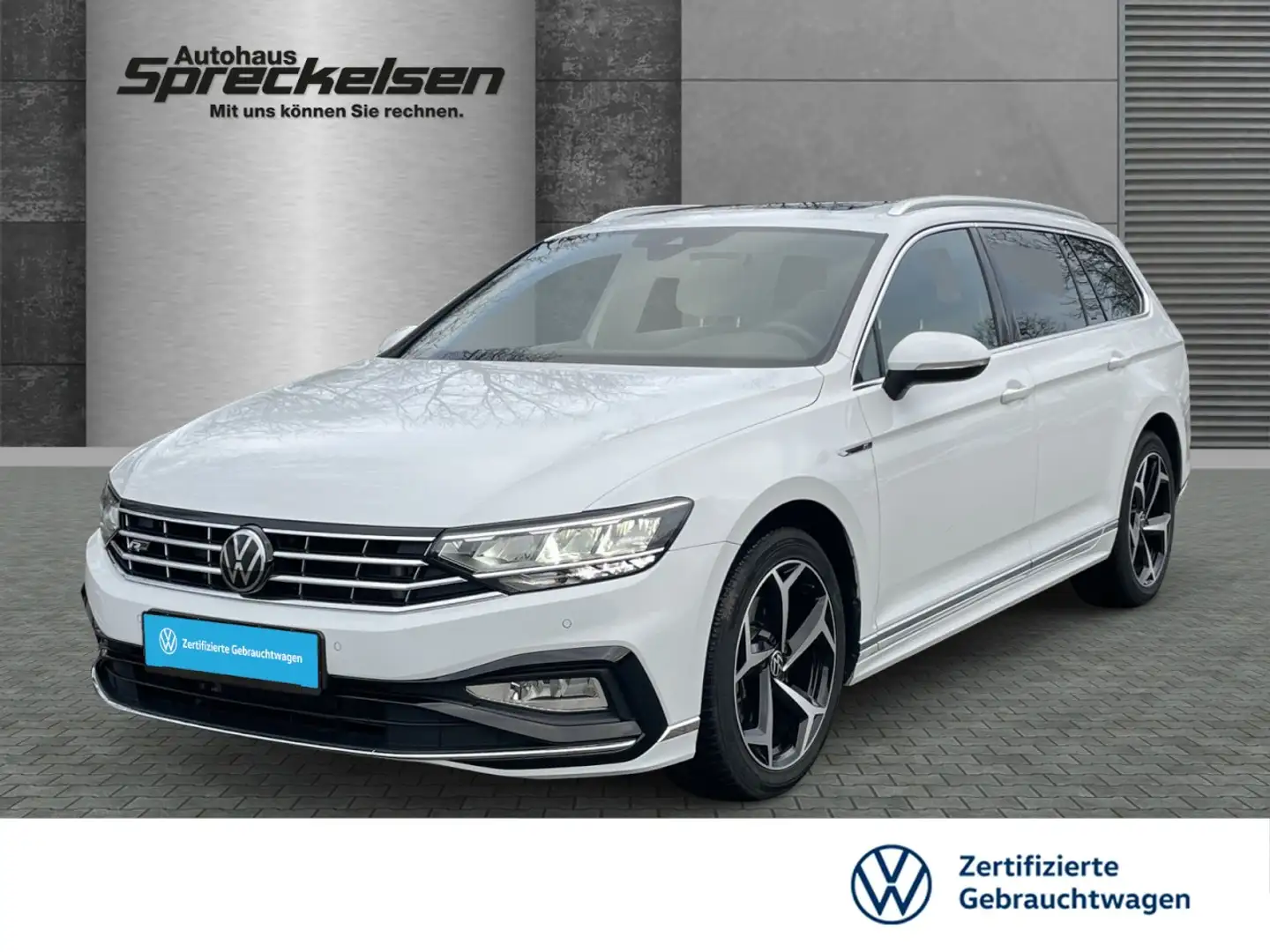 Volkswagen Passat Variant 2.0 TDI++Vollleder++Panorama++R-Line++ Klima Navi Weiß - 1
