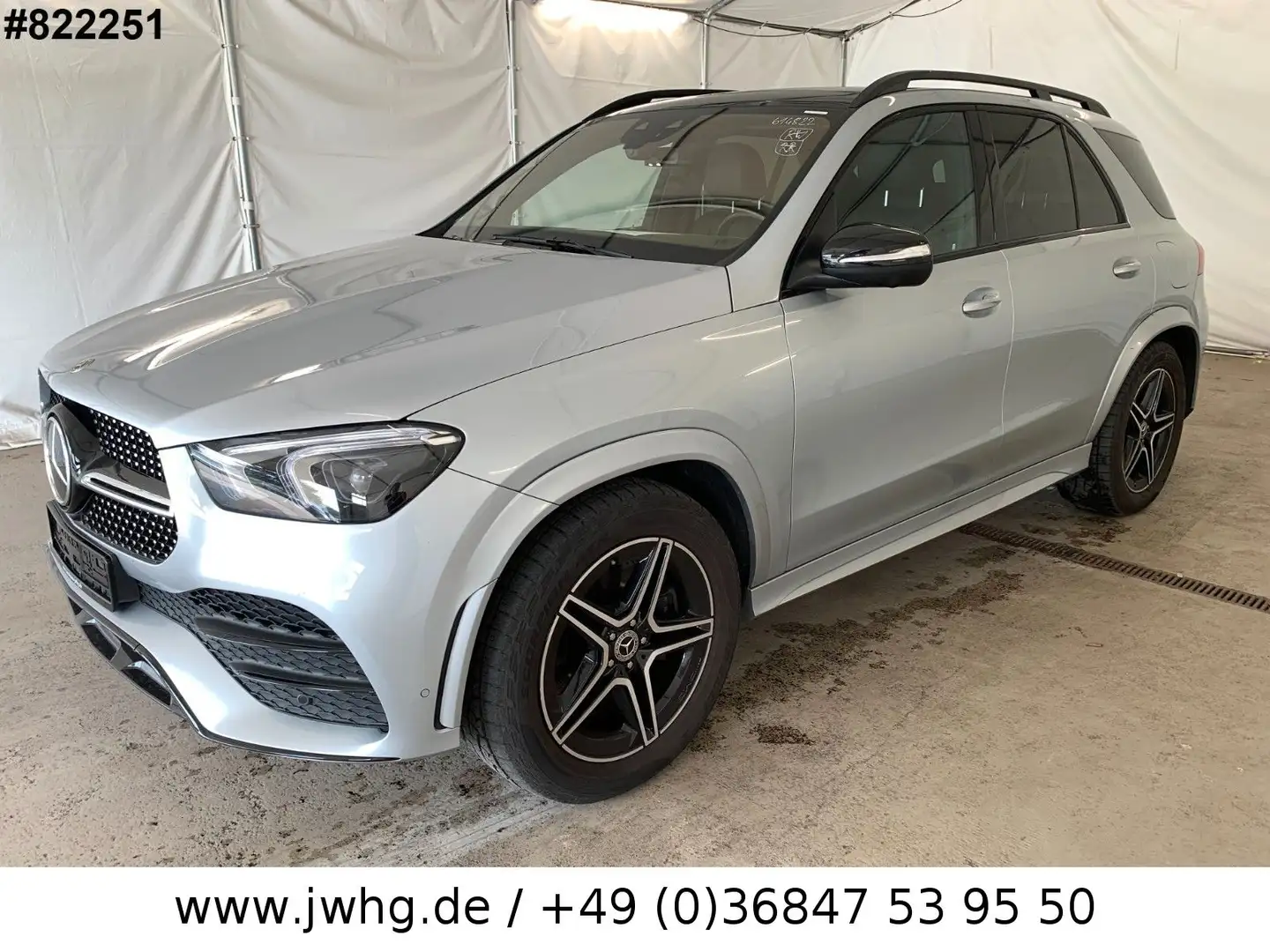Mercedes-Benz GLE 350 de 2x AMG Line NightP. Distro+ Pano 360K Silber - 1