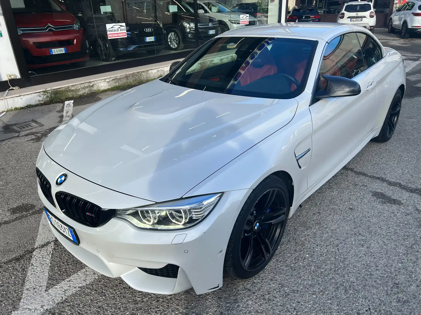 BMW M4 Cabrio 3.0 dkg,30.000KM,PELLE ROSSA,19,LED,AIRC Bianco - 2