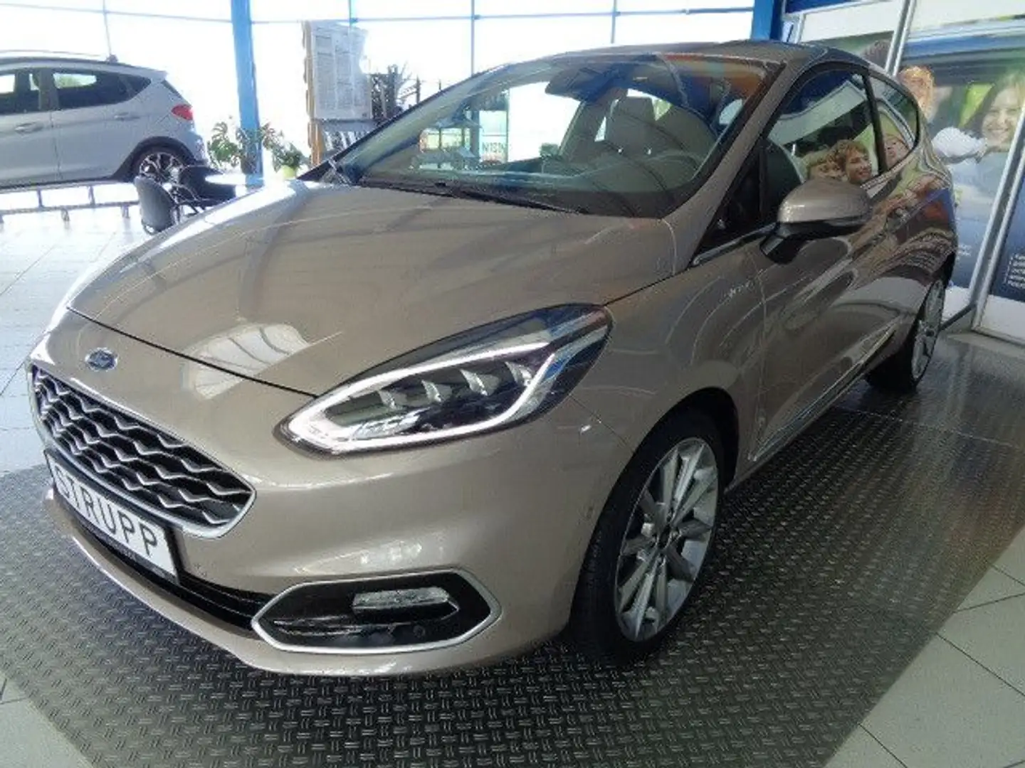 Ford Fiesta Vignale 1.Hand/LED/Navi/DAB/ACC/Scheckh. Grigio - 1