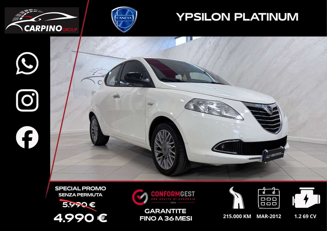 Lancia Ypsilon Ypsilon III 2011 1.2 8v Platinum s