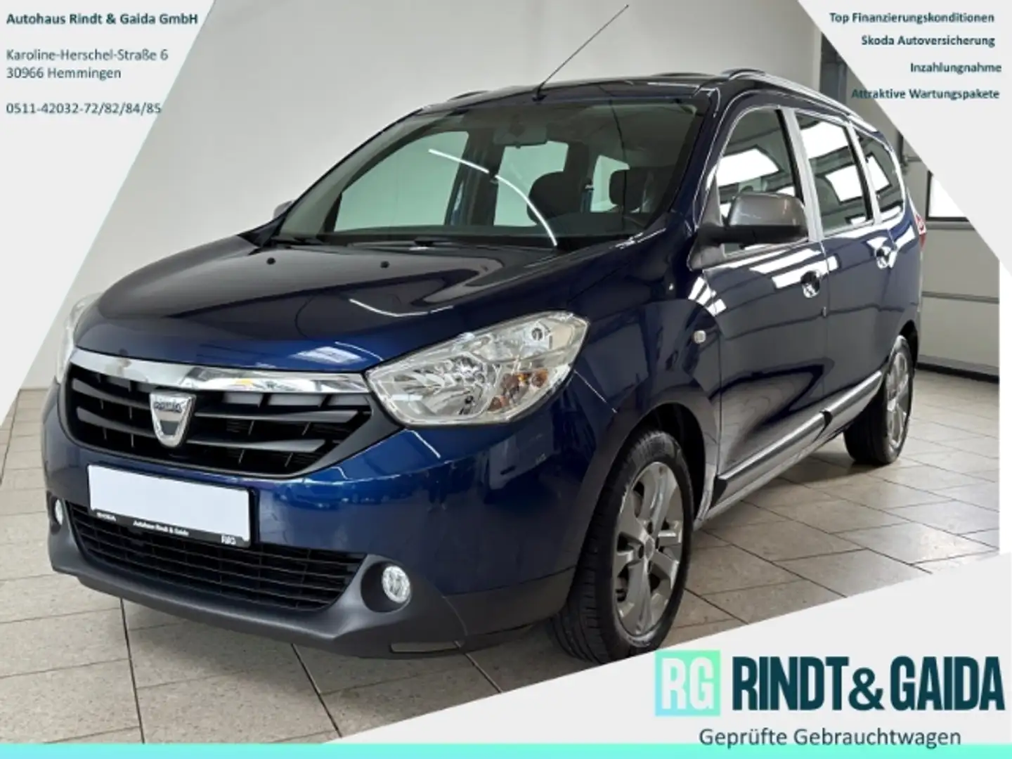 Dacia Lodgy Celebration 115 1.2 TCe 7-Sitze Navi Bleu - 1